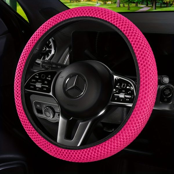 Fit Thick Fabric Grid Car Steering Wheel Cover - No Inner Ring, Stylish Red & Black Design, Durable & Wear-Resistant, Multiple Styles for Most Vehicles, Cute Steering Wheel Cover, Vehicle Interior Accessory, Sporty Look, Wearresistant Material - Image 21