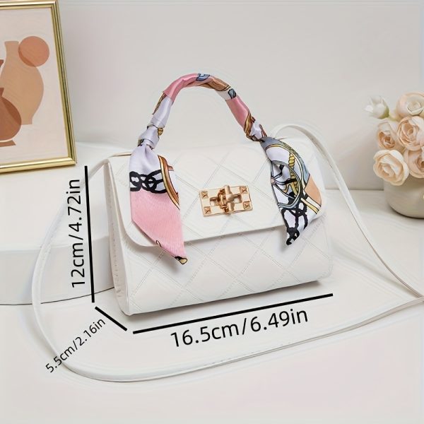 Stylish Women'S Crossbody & Shoulder Bags - with Golden-Tone Hardware, Black, White, Red, Brown Options, Perfect for Casual, Office, or Party Use, Ideal Gift for Her, Versatile Shoulder Bag | Elegant Accessory | Durable Polyester Lining - Image 5