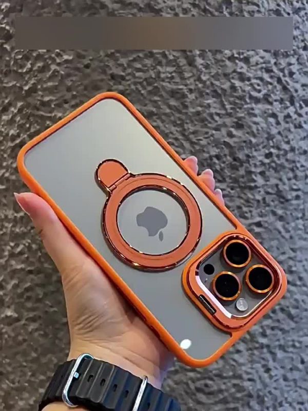 for iPhone 16 Pro Max 15 14 13 12 11 Plus Pro Max, the lens frame can be used as a stand to open, supports wireless charging, transparent mobile phone case, protects your mobile phone - Image 20
