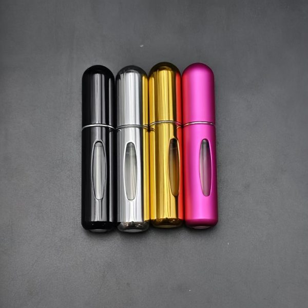4-Pack Mini Perfume Atomizer Refillable Travel Spray Bottles, 0.16 oz Metal Round Hand Wash Only Fragrance Pump Containers for Travel and Outdoor Use - Image 10