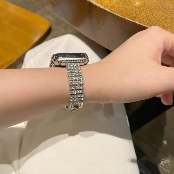 BIIFAKOO Compatible for iwatch Latest Era New Sparkling Rhinestone Bracelet Wristband 38mm 40mm 41mm 42mm 44mm 45mm 49mm Women'S Series Ultra 9/8/7/6/5/4/3/2/1/SE - Image 8