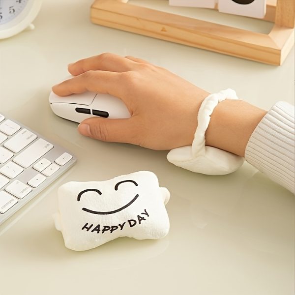 Ergonomic Memory Foam Wrist Rest with "Happy Day" Design - Comfortable & Lightweight Mouse Pad for Office, Laptops, Macs | Easy Typing Support, Sponge Pillow, Keyboard Compatible, Office Desk Accessory | Cheerful Workspace | Lightweight Wrist Support, Wrist Support Pad - Image 6