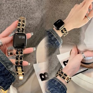 BIIFAKOO new small fragrance style metal stitched ten generations available compatible 38mm 40mm 41mm 42mm 44mm 45mm 46mm 49mm suitable for Ultra Series 10 9 8 7 7 SE 6 5 4 3 5 4 4 3 2 1