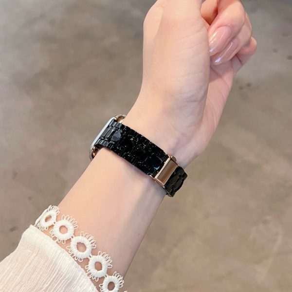 1pc Silica Gel Resin Watch Band for Apple Watch Series 10/9/8/7/SE/6/5/4/3, Casual Style, Transparent Elegant Design, Quick Release Foldover Clasp, Replacement Bracelet for 46/38/40/41/42/44/45/49mm - Youth Watches Compatible - Image 12