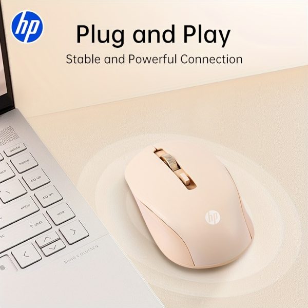 HP S1000 PLUS Wireless Mouse - Ultra-Slim, Adaptive Ergonomic Design, 2.4GHz Wireless Connectivity, 3 DPI Settings, Quiet Click, Plastic Body, Ambidextrous - Ideal for Gaming & Office Use, Mouse Movement Smoothness|Sleek Appearance|Wireless Connectivity - Image 8