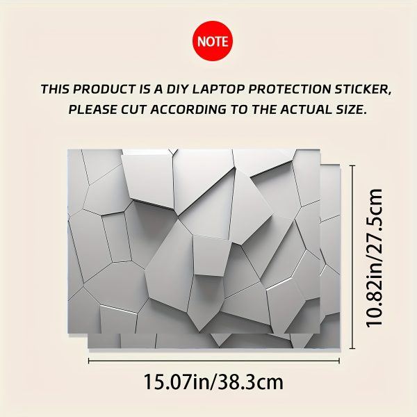 Pack of 2 Technology Notebook Computer Art Decal Protective Cases, Universal Netbook Light Beige Stickers Non-Duplicate Use Field Laptop Light Beige Sticker Decals Waterproof and Scratch Resistant - Waterproof, Anti-scratch, Suitable for Laptops, Cars - Image 4