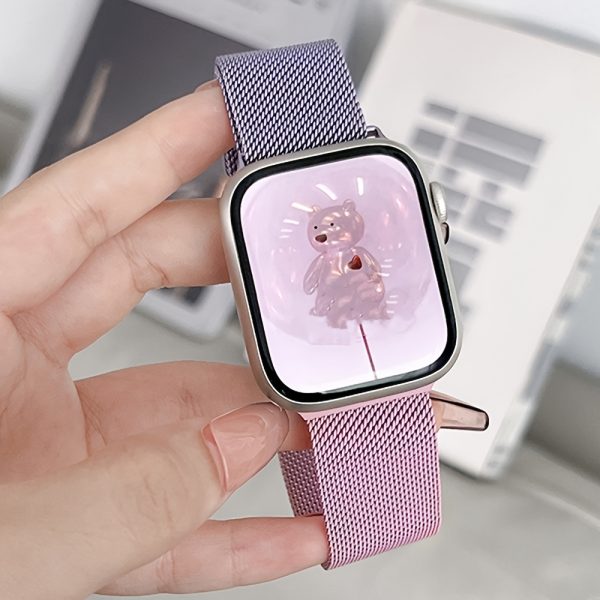 [Shiyu Milanese] Shiyu Milanese Loop Band for Apple Watch | Stainless Steel Mesh, Magnetic Clasp, Waterproof Strap | Compatible with Series 1-10 & SE, Sizes 38mm-49mm, Elegant Design for Men and Women - Image 9