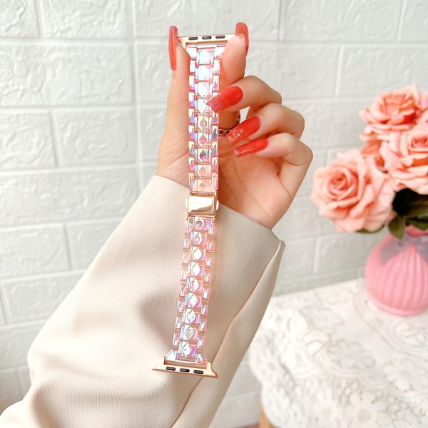 1pc Silica Gel Resin Watch Band for Apple Watch Series 10/9/8/7/SE/6/5/4/3, Casual Style, Transparent Elegant Design, Quick Release Foldover Clasp, Replacement Bracelet for 46/38/40/41/42/44/45/49mm - Youth Watches Compatible - Image 9