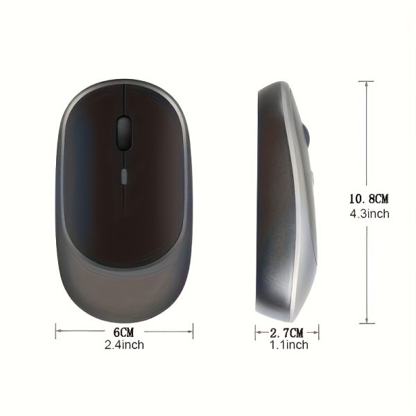 2.4G&Wireless Dual Mode Mouse Portable Rechargeable Wireless Computer Mouse Ergonomic Office Mice For Macbook PC Computer Notebook Tablet Laptop Accessories - Image 4