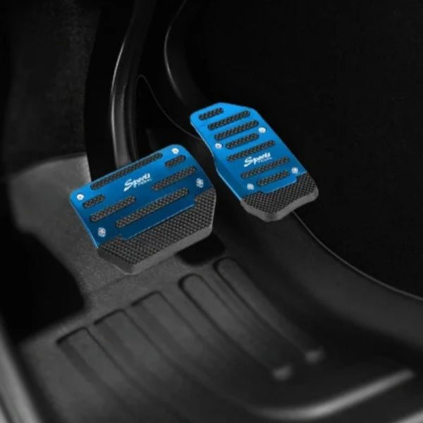 Red Non-Slip Car Pedals - Durable ABS Gas & Brake Mats for Manual/Automatic Transmission, Anti-Slip Feature, Perfect for Sports Cars, Sports Car Accessories | Ergonomic Design | Durable Car Mats - Image 7