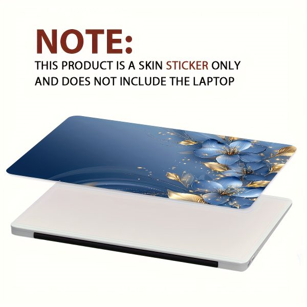 2pcs Rose Flower Laptop Art Decal Protective Case, Universal Internet Notebook Skin Sticker not Reusable, Waterproof and Scratch-Resistant - Waterproof, Scratch-Resistant, Suitable for Laptops and Cars - Image 6