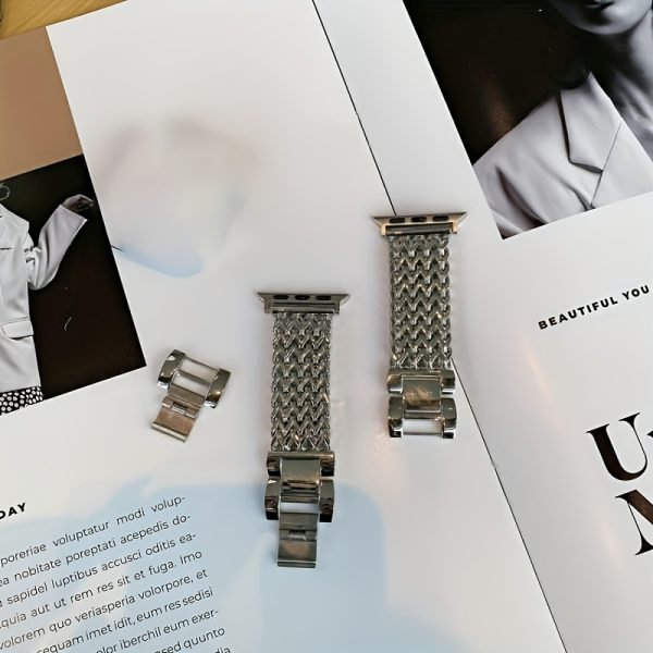 Stainless Steel Love Woven Watch Band S10 Can Be Used Compatible with 38mm 40mm 41mm 42mm 44mm 45mm 49mm Creative Summer Ins Breathable Suitable for Series 10 9 8 7 6 5 4 3 2 1 SE/Ultra Christmas Valentine'S Day Perfect Gift - Image 12