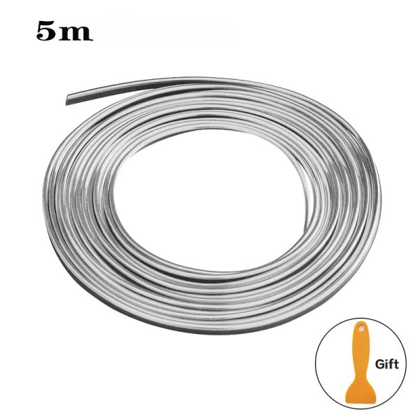 5 Meter Car Interior Strips - Elastic Easy-to-Install Dashboard and Door Decorative Kit with Installation Tools. Universal Flexible PVC Car Mold Strips, Internal Car Decoration, Dashboard Door Cover, Car Styling Decoration, Easy to Install - Image 9
