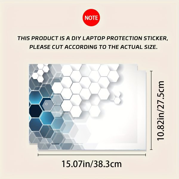 2pcs Tech-Inspired Laptop Skin Decals, Universal Notebook Sticker, Waterproof & Scratch-Resistant Vinyl, Self-Adhesive, Semi-Matte Finish, with Cartoon Pattern, for Laptops and Cars, Notebook Skin Decals - Image 2