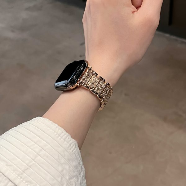 A S-letter iWatch10 generation with shiny rhinestones is a great choice for iWatch strap gifts compatible with 38mm 40mm 41mm 42mm 44mm 45mm 46mm 49mm Series 10 9 8 7 6 5 4 3 2 1 SE/Ultra Only sell watch straps but no watches - Image 16