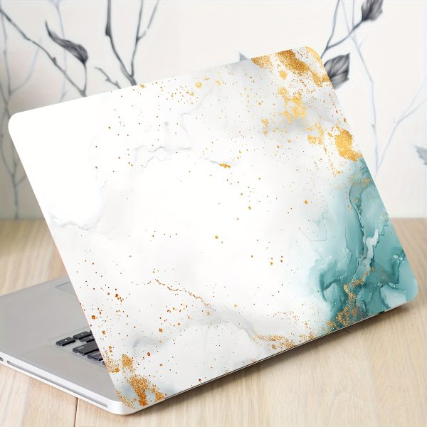 Vinyl Laptop Case Marble Sticker, 2pcs/set, Scratch-Proof DIY Art Protective Case, Universal Laptop Skin Sticker, Non-reusable Laptop Skin Sticker Decal, Waterproof and Scratch-Proof - Waterproof, Scratch-Proof, Suitable for Laptops and Cars - Image 7