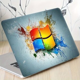 3pcs, 1pc Spare, No Need to Worry About Peeling Off, PVC Material Suitable for Various Models Of Computers Scratch-resistant Durable Easy-to-remove Decorative High-Quality Window 98 Retro Theme Laptop Stickers