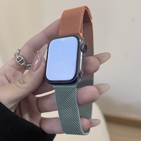 [Shiyu Milanese] Shiyu Milanese Loop Band for Apple Watch | Stainless Steel Mesh, Magnetic Clasp, Waterproof Strap | Compatible with Series 1-10 & SE, Sizes 38mm-49mm, Elegant Design for Men and Women - Image 17