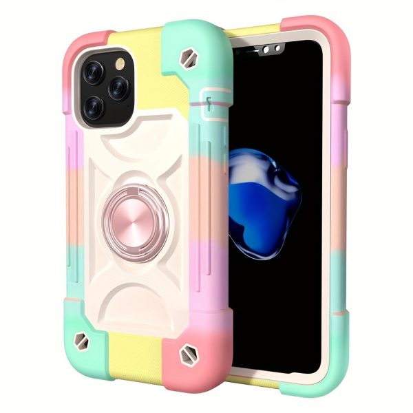 Shockproof Rugged Case for Iphone 16 Pro Max 15 14 13 12 11 XR with 360° Swivel Ring Stand, Drop Resistant Full Body Rugged Case 3-In-1 Protective Durable Cas - Image 8