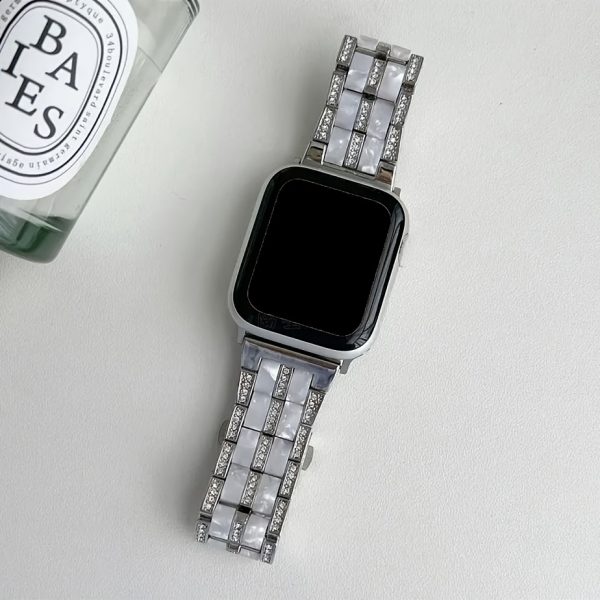 BIIFAKOO-era metal stitching two-color resin watch strap compatible with Apple watch strap 38mm 40mm 41mm 42mm 44mm 45mm 46mm 49mm suitable for Ultra series 10 9 8 7 SE 6 5 4 3 2 1 - Image 8