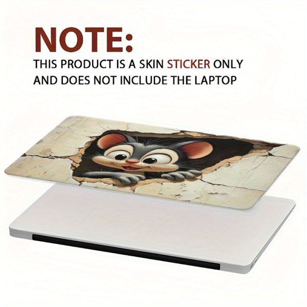 Roll packaging, 3pcs with 1 spare, no need to worry about peeling off, scratch-resistant DIY art protective cover, suitable for HP, Dell, Lenovo, Asus laptops - PVC laptop decal stickers - Image 7