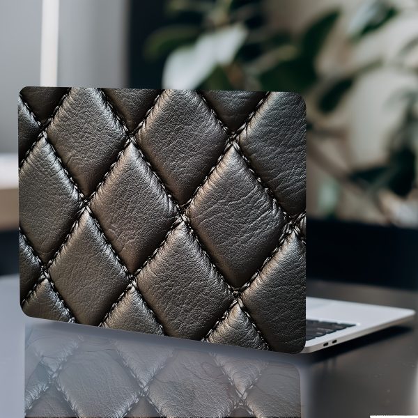 2pcs Vinyl Laptop Case Stickers, Anti-Scratch DIY Art Protective Covers, Easy to Apply & Durable, No Residue, Cuttable - Black & Gray Squares Design for Laptops & Tablets - Image 7