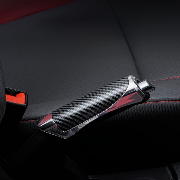 Universal Car Handbrake Sleeve, Durable ABS & Carbon Fiber Finish, Easy Installation, Plastic Material, for Various Vehicle Models, Car Interior Accessories - Image 5