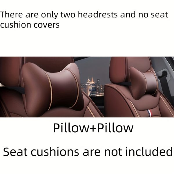 5-Seat Car Seat Cover Set, Ice Fabric + PU Material, Suitable for All Seasons, Sponge Filling, Easy to Maintain, Full Protection - Image 16