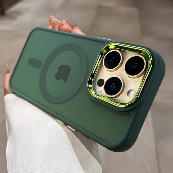 Luxury Magnetic Wireless Charging Phone Case for iPhone 16 15 14 13 12 11 Pro Max Plus Matte Translucent Hard PC Armor Shockproof Camera Lens Protection Cover - Image 11