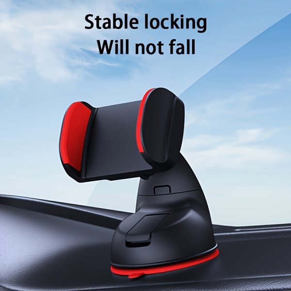 Adjustable Car Phone Holder with Rotatable Dashboard Mount, Universal 5-7 Inch Smartphone Compatibility, Strong Suction Cup, ABS Material, Waterproof, Hands-Free with Easy Installation for Car - Image 3
