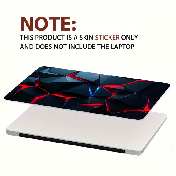 Pack of 2 Technology Laptop Art Decal Protective Cases, Universal Netbook Light Beige Stickers Non-reusable Laptop Light Beige Sticker Decals Waterproof and Scratch Resistant - Waterproof, Anti-scratch, Suitable for Laptops, Cars - Image 4