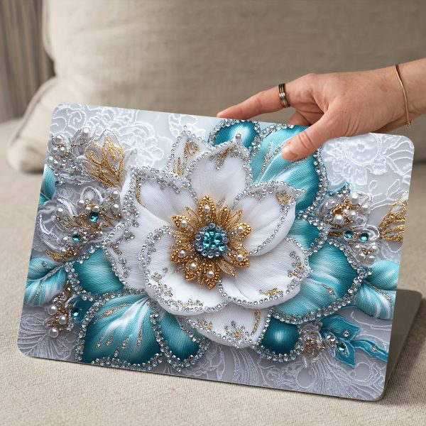 A Set of Two Floral Laptop Art Decals, Universal Skin Stickers for Netbooks That Are Non-Reusable. These Waterproof And Scratch-Resistant Laptop Skin Stickers Are Suitable for Laptops, Cars, Helmets, Motorcycles, And Refrigerator Decorations. - Image 8