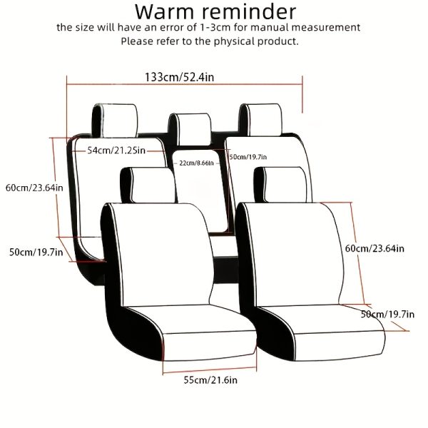 5-Seat Car Seat Cover Set, Ice Fabric + PU Material, Suitable for All Seasons, Sponge Filling, Easy to Maintain, Full Protection - Image 2