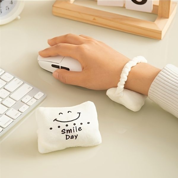 Ergonomic Memory Foam Wrist Rest with "Happy Day" Design - Comfortable & Lightweight Mouse Pad for Office, Laptops, Macs | Easy Typing Support, Sponge Pillow, Keyboard Compatible, Office Desk Accessory | Cheerful Workspace | Lightweight Wrist Support, Wrist Support Pad - Image 4