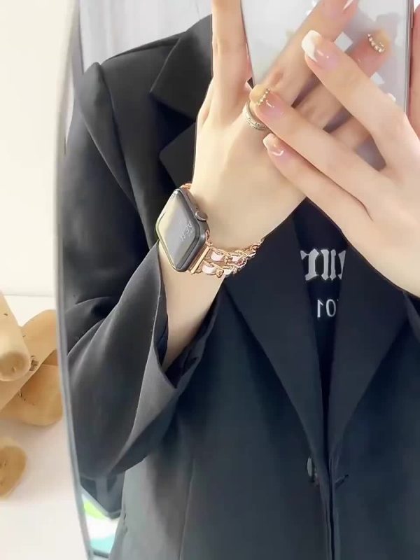 BIIFAKOO new small fragrance style metal stitched ten generations available compatible 38mm 40mm 41mm 42mm 44mm 45mm 46mm 49mm suitable for Ultra Series 10 9 8 7 7 SE 6 5 4 3 5 4 4 3 2 1 - Image 19