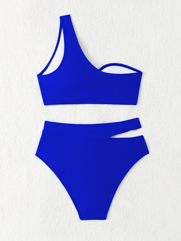 Women'S Green Bikini Set with Ring Detail - High Stretch Polyester Fabric, Solid Color, Perfect for Beach and Pool, Beach Attire|Minimalist Style|String Detailin - Image 10