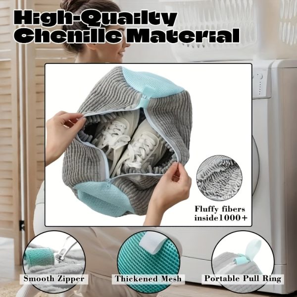 4 specificationsDurable Washing Bag Suitable Various Shoes - Features Zipper Closure and Soft Protective, Sneakers and Daily Shoes, Washing Bag, Suitable Mother's Day, Laundry Bag 999, Laundry Bags - Image 8