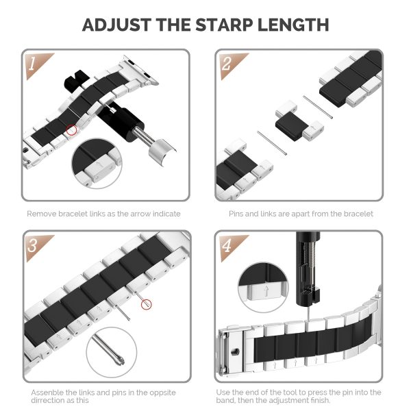BIIFAKOO - New Resin Splicing For Ultra Series 10 9 8 7 SE 6 5 4 3 2 1 Compatible Apple Watch Strap 38mm 40mm 41mm 42mm 44mm 45mm 46mm 49mm With Meter Splitter - Image 4