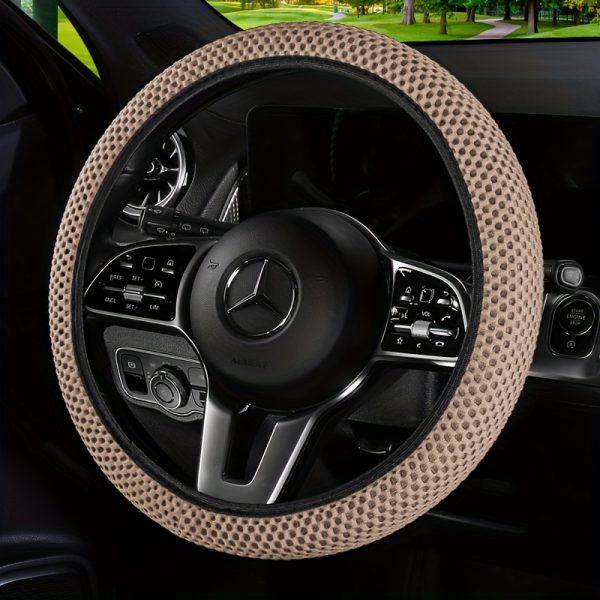 Fit Thick Fabric Grid Car Steering Wheel Cover - No Inner Ring, Stylish Red & Black Design, Durable & Wear-Resistant, Multiple Styles for Most Vehicles, Cute Steering Wheel Cover, Vehicle Interior Accessory, Sporty Look, Wearresistant Material - Image 10