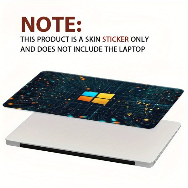 3pcs, 1 spare, no need to worry about peeling off, PVC laptop Light Beige, protective film, 38.99x27.05 cm, with Window 98 retro theme DIY customization, perfect gift for friends, notebook protection | Fashionable laptop cover | PVC material - Image 7