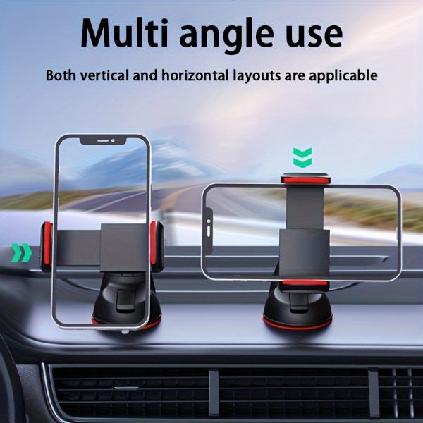 Adjustable Car Phone Holder with Rotatable Dashboard Mount, Universal 5-7 Inch Smartphone Compatibility, Strong Suction Cup, ABS Material, Waterproof, Hands-Free with Easy Installation for Car - Image 6