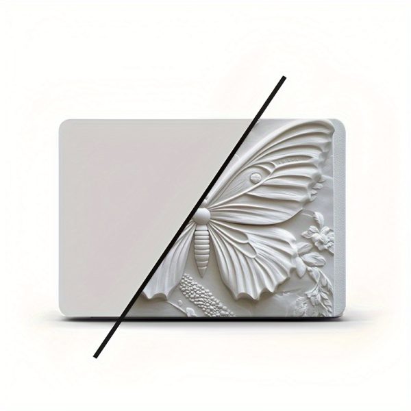 3D Butterfly & Floral Design Laptop Skin - Durable PVC, Easy to Apply, No Residue, 38.99x27.0 cm, Stylish & Protective for Your Laptop, Laptop Skin | Artistic Laptop Cover | Smooth Texture Skin, Butterfly Decor - Image 8