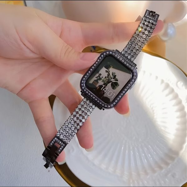 BIIFAKOO Compatible for iwatch Latest Era New Sparkling Rhinestone Bracelet Wristband 38mm 40mm 41mm 42mm 44mm 45mm 49mm Women'S Series Ultra 9/8/7/6/5/4/3/2/1/SE - Image 23