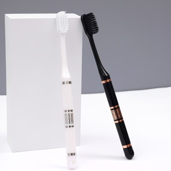 2pcs Luxury Set High-end Soft Bristle Toothbrushes Home Use Deep Cleaning Toothbrushes Manual Toothbrushes Couple Toothbrushes - Image 7