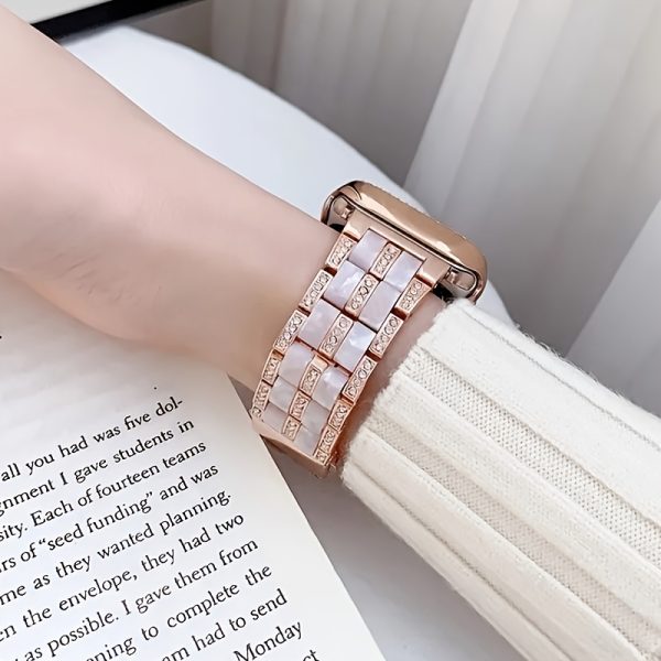 BIIFAKOO-era metal stitching two-color resin watch strap compatible with Apple watch strap 38mm 40mm 41mm 42mm 44mm 45mm 46mm 49mm suitable for Ultra series 10 9 8 7 SE 6 5 4 3 2 1 - Image 13