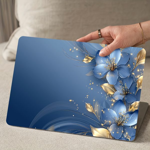 2pcs Rose Flower Laptop Art Decal Protective Case, Universal Internet Notebook Skin Sticker not Reusable, Waterproof and Scratch-Resistant - Waterproof, Scratch-Resistant, Suitable for Laptops and Cars - Image 8
