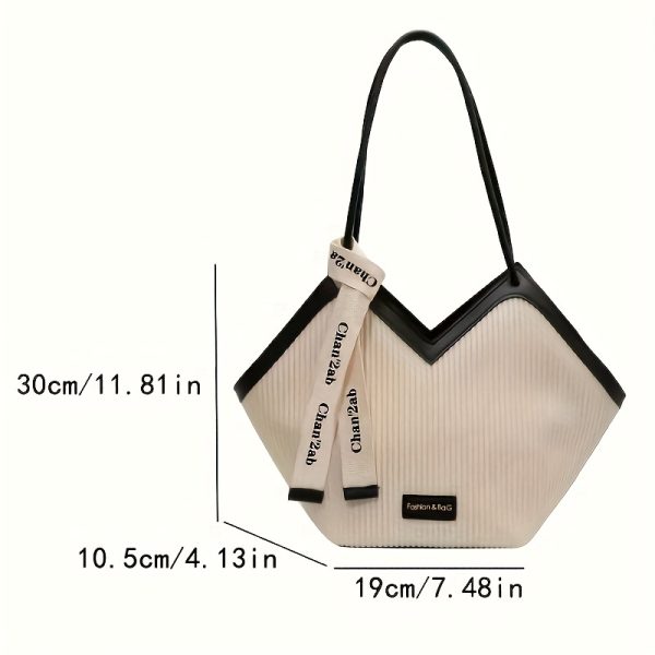 Fashionable love themed PU handbag - high capacity and multifunctional, suitable for work and leisure use - durable and easy to maintain - Image 2