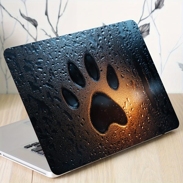 Vinyl Notebook Computer Case with Paw Print Stickers, 2pcs/Set, Scratch-Proof DIY Art Protective Case for Notebooks - Easy to Paste and Durable Design Suitable for Notebooks - Image 3