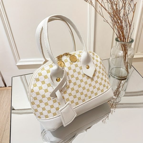 Women's Convertible Crossbody Bag - Beige Purse with Zipper Closure, Detachable Strap for Everyday, Office, Party - Elegant Ladies Handbag in Beige/Tan/Black/White/Gray/Blue/Red/Clear Colors, Crossbody Purse, Versatile Travel Bag, Modern European Style, Textured Finish - Image 8