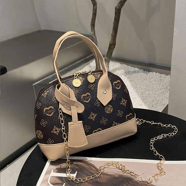 Stylish Luxury Women'S Crossbody Bag with Heart Print Design, Golden-Tone Hardware, and Detachable Chain Strap - Lightweight, Durable, Zipper Closure for Daily Use, Vacation, and Gifting, Crossbody Purse - Image 8